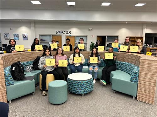  students with certificates